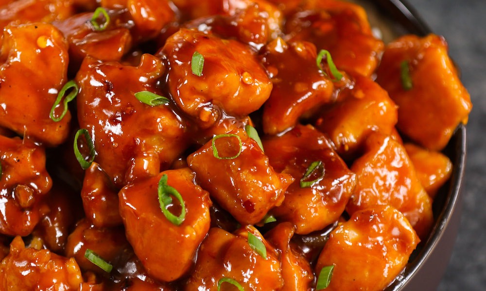 بوربن چکن     Bourbon Chicken