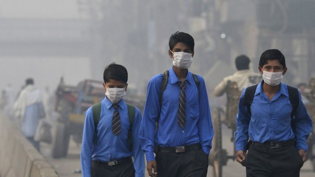 دھندھواں بیماریوں فضا ماسک