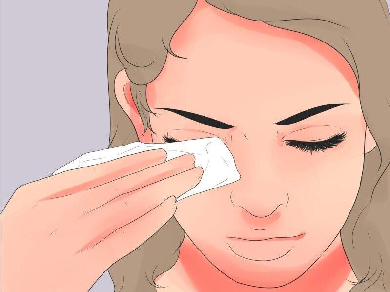 سونے پہلے آنکھوں واش