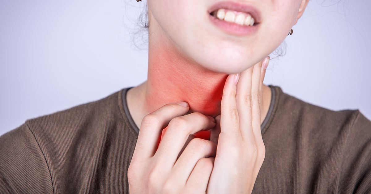 گلے میں سوزش