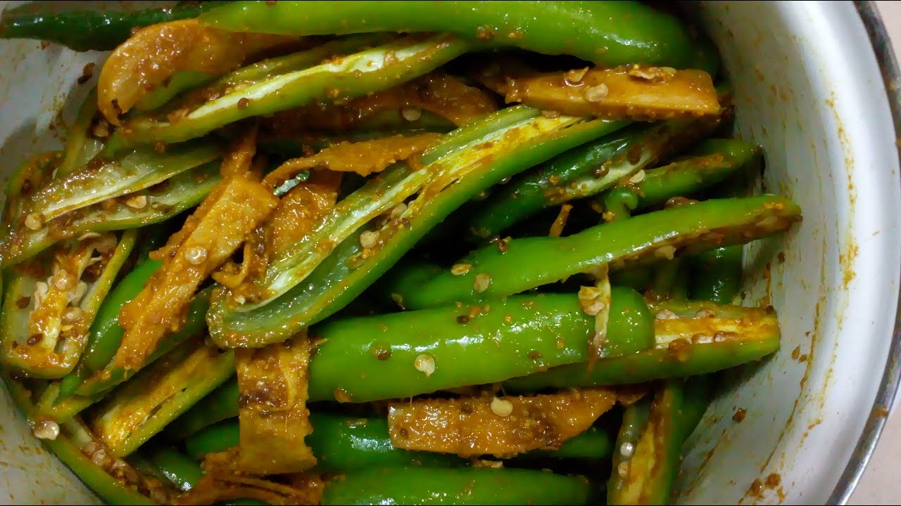 ہری مرچ اچار