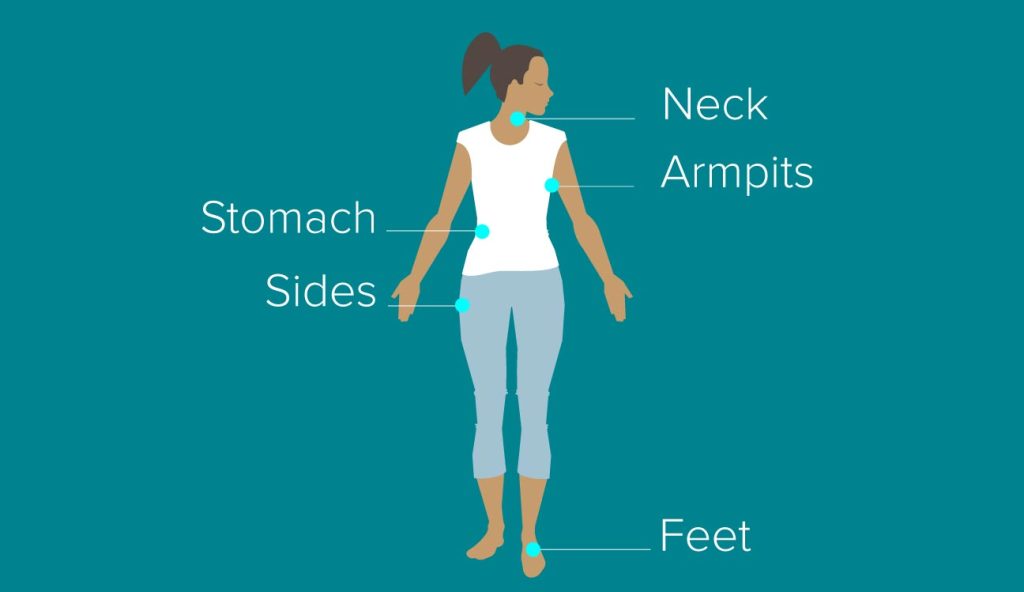 جسم پر سب سے زیادہ گدگدی کہاں ہوتی ہے-شفانیوز
