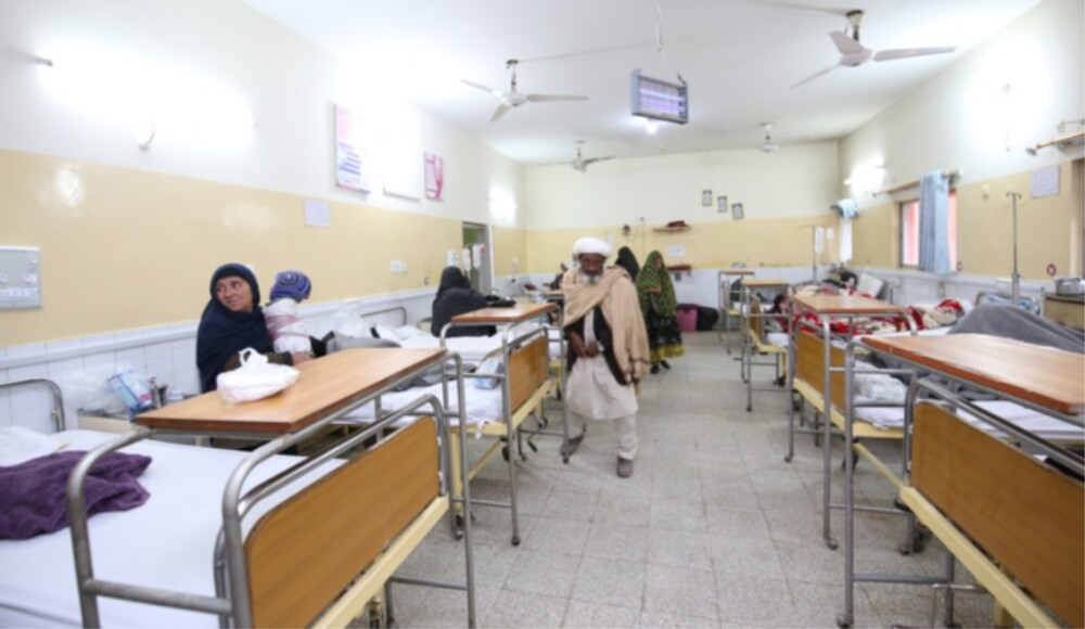 Patients being treated in a hospital obf Balochistan
