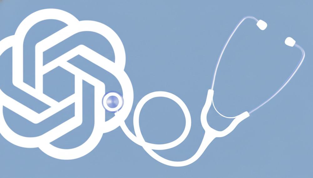 Symbolic illustration showing ChatGPT Health assisting a user with AI-based wellness and medical guidance